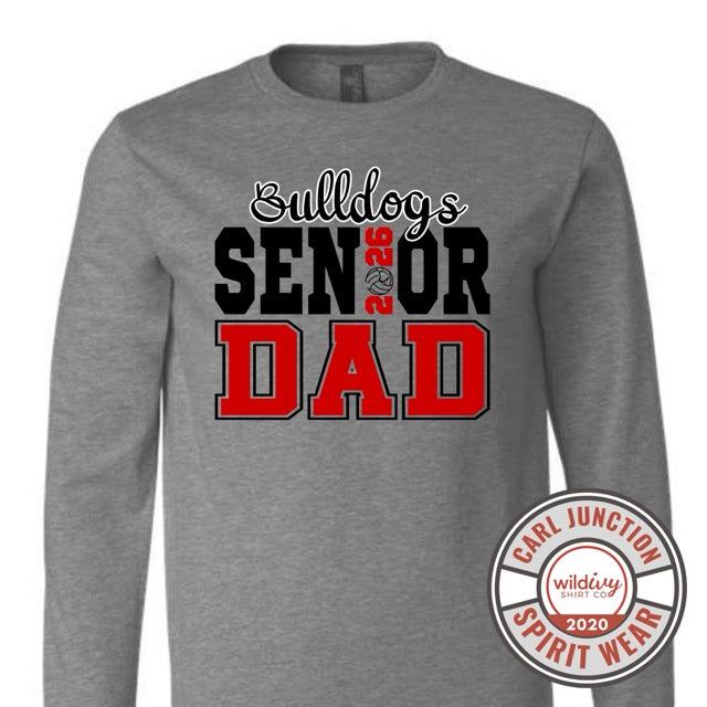 Bulldogs Senior Dad 2026 Volleyball