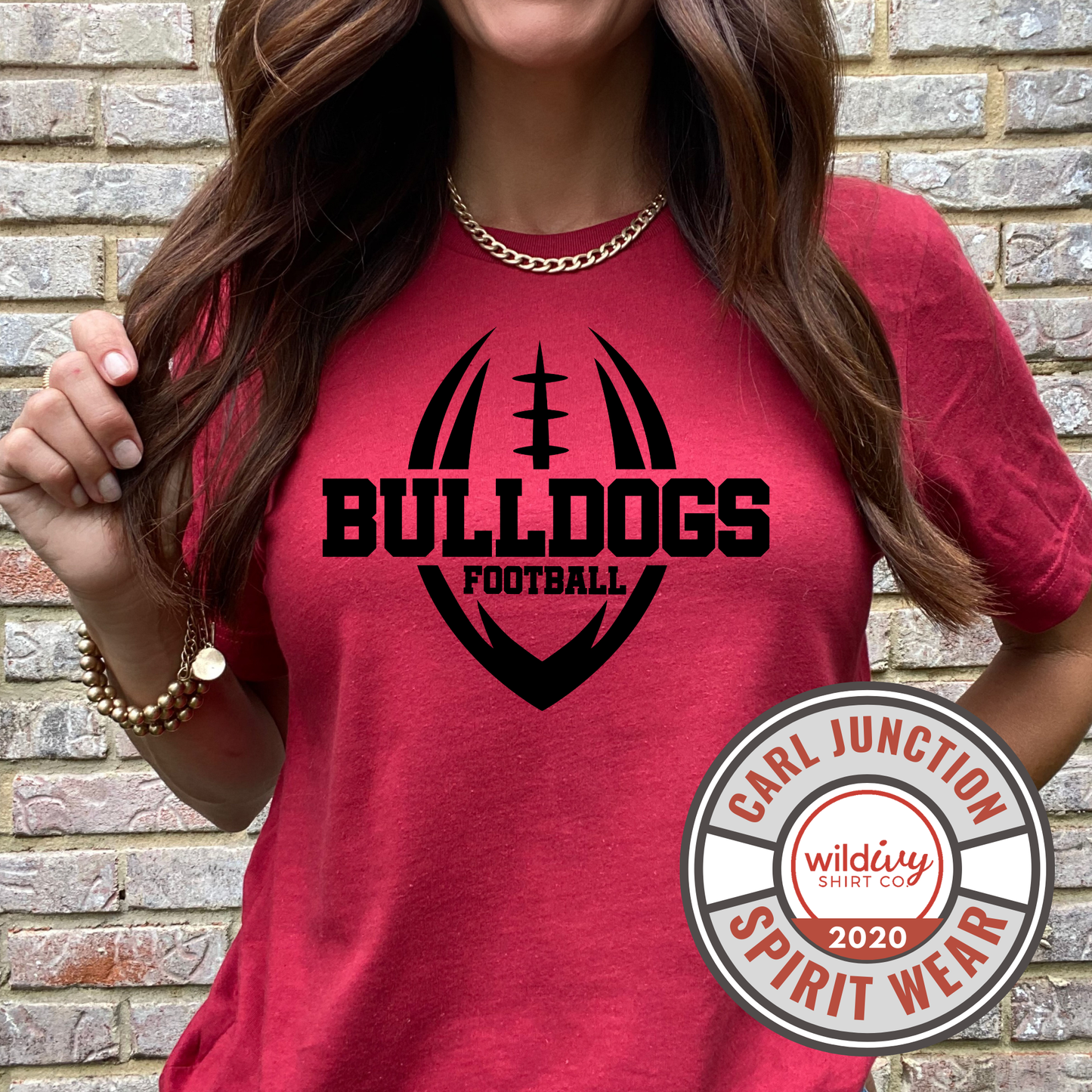 Bulldogs Football Single Color Black