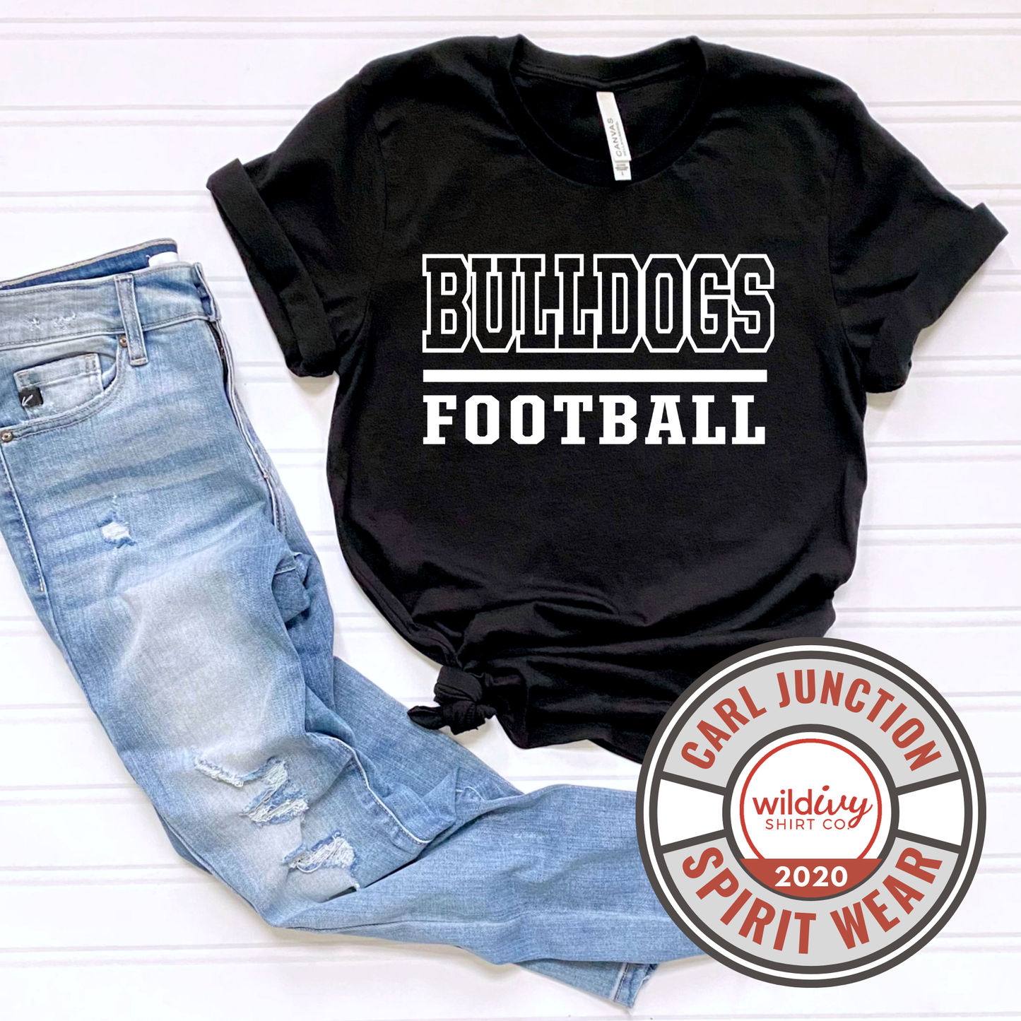 Bulldogs Football Single Color