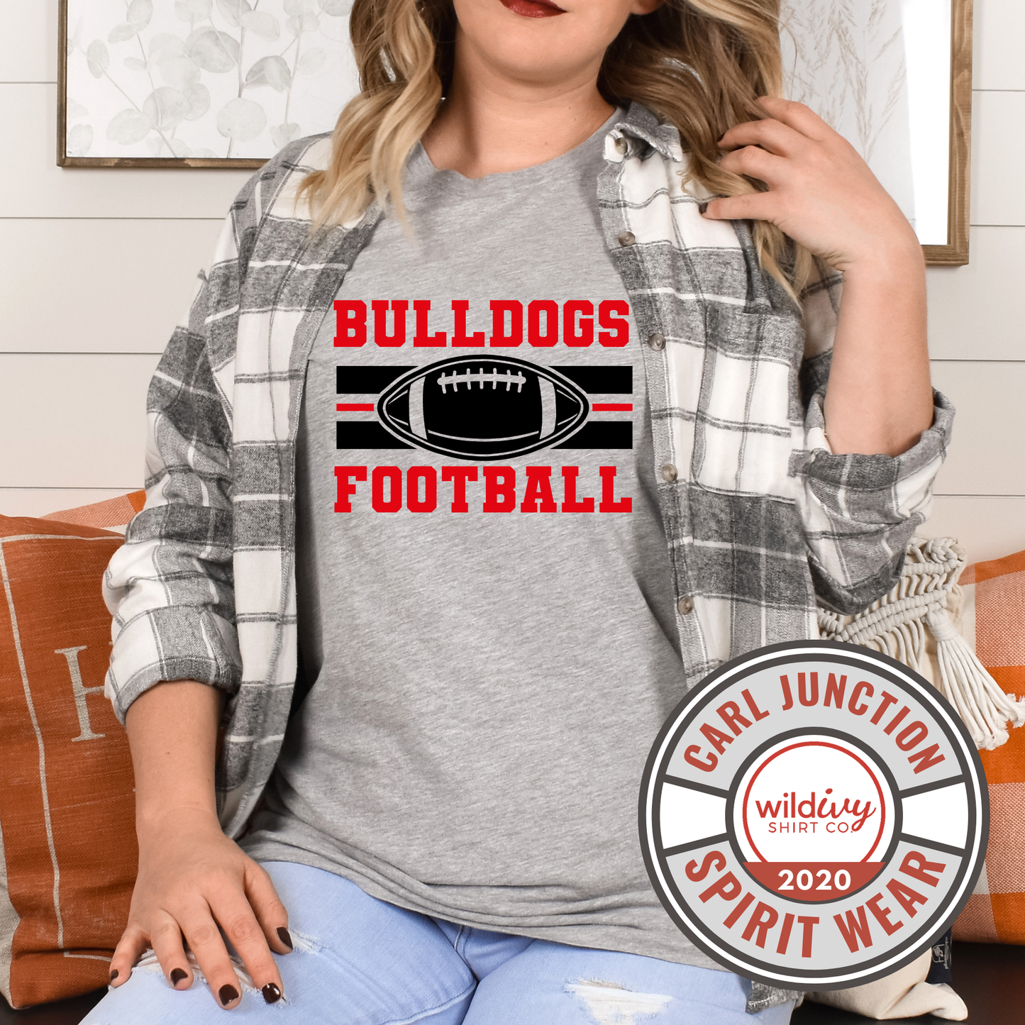 Bulldogs Football Stripe