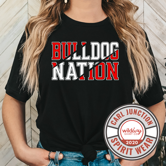 Bulldog Nation Red/White