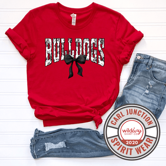 Floral Bulldogs w/ Bow